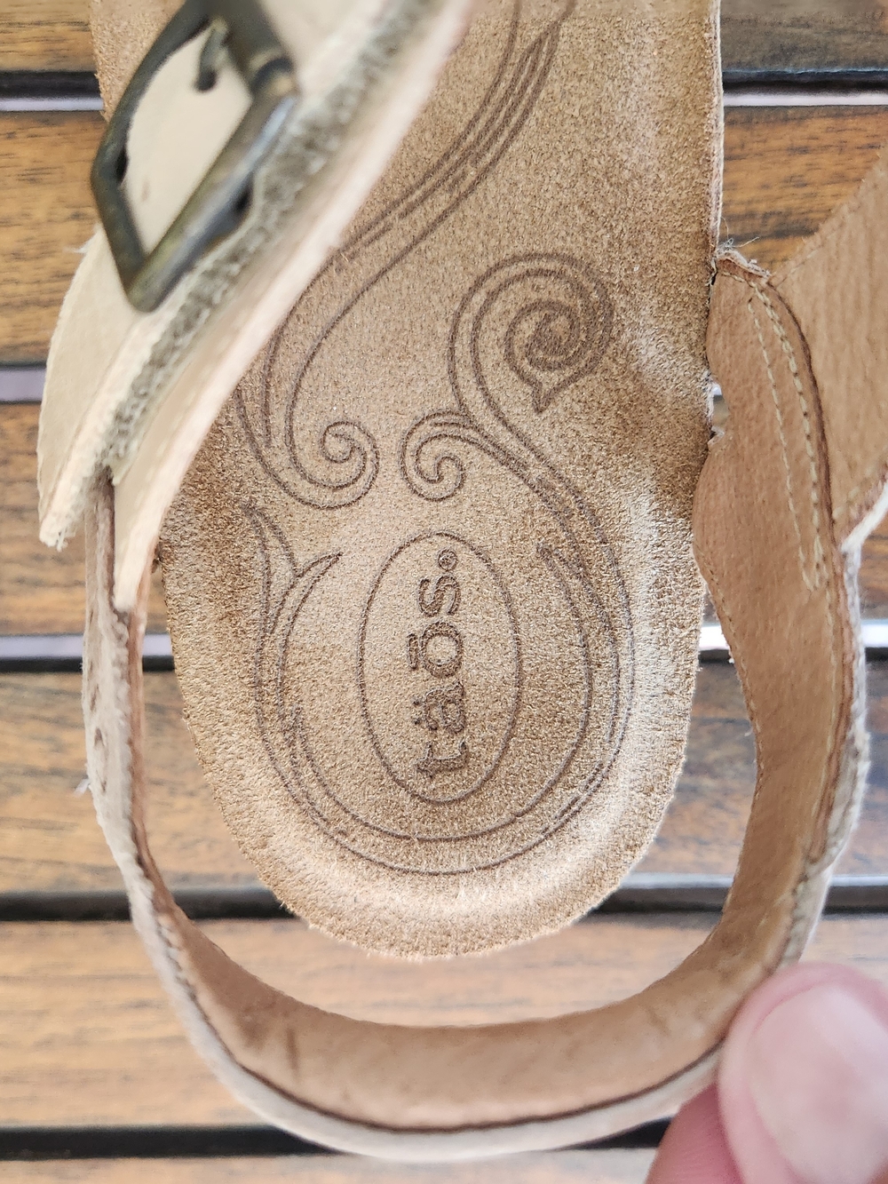 Women's Taos Footwear Sadie Sandals Dual-Strap Buckle Blush-Tan Size 7-7.5 Comfy - Picture 12 of 13